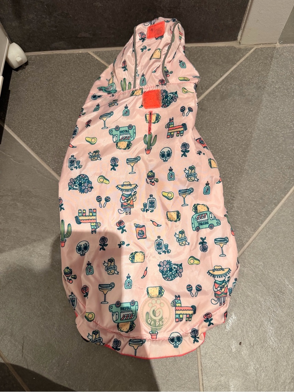Reversible Dog raincoat